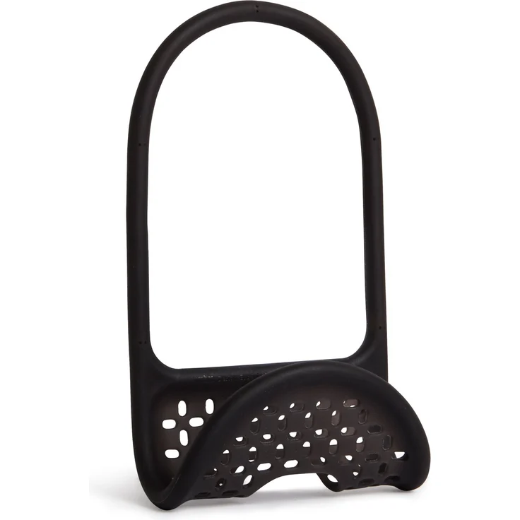 Umbra Sling Flexible Spülbeckenablage, multifunktionaler Halter für Küchenschwamm, Topfschrubber, Spülbürste, Spüllappen und Mehr, Schwarz – Bild 1