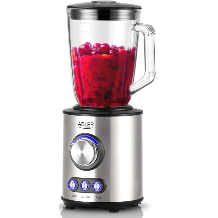Adler AD-4078 Standmixer, 1700W, 1,5L, edelstahl, schwarz