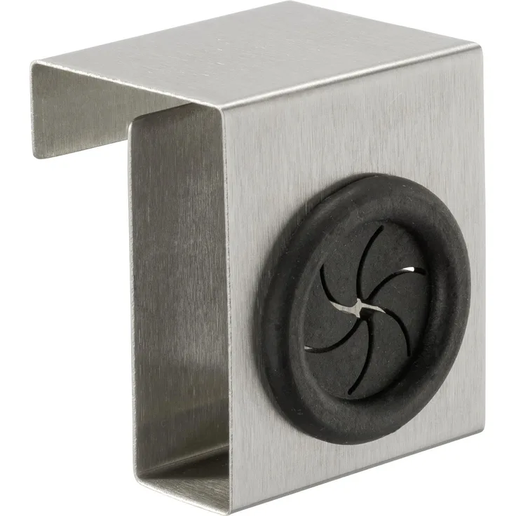 Wenko Küchen- und Türhaken Push, Edelstahl rostfrei, 5 x 6 x 4 cm, silber matt