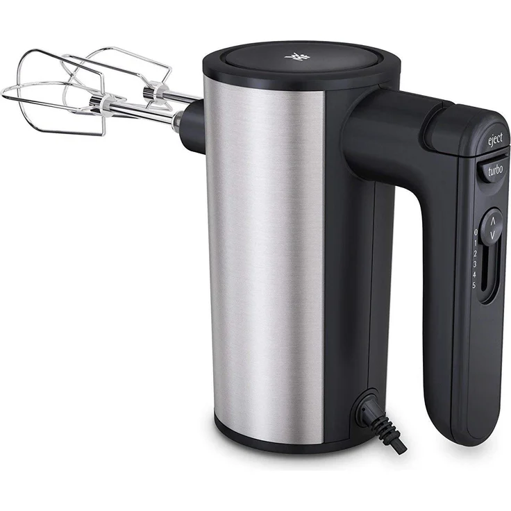 WMF Kult X Edition Handrührer- Quirl, 400 W, 5 Geschwindigkeitsstufen, Turbofunktion, cromargan matt, schwarz – Bild 2