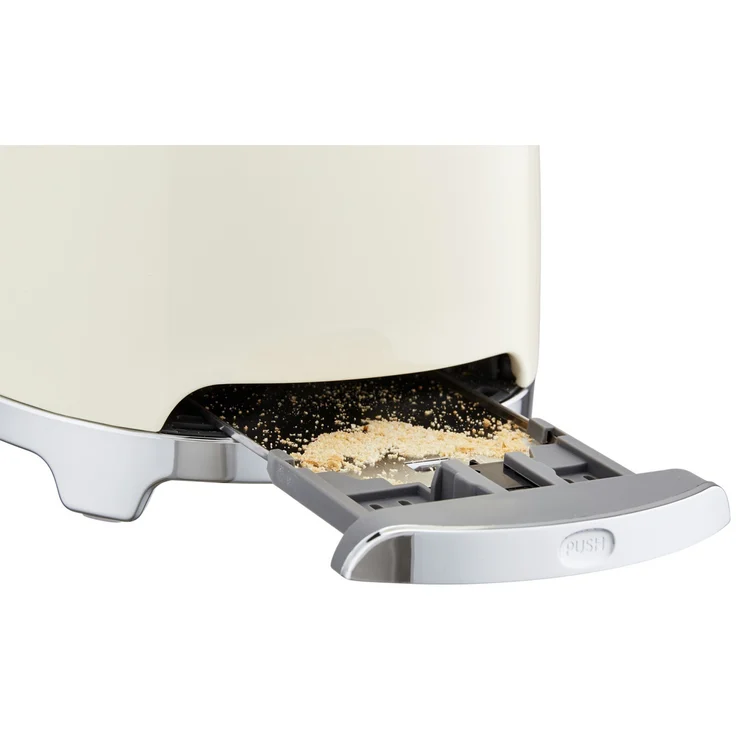 Smeg TSF01 CREU Doppelschlitztoaster, 950W, 6 Bräunungsstufen, creme – Bild 7