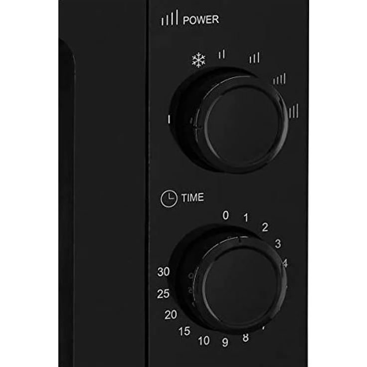 Exquisit MW 717-7 sw Mikrowelle, Standgerät, 17 Liter Garraum, 700 Watt, Auftauen, schwarz – Bild 3