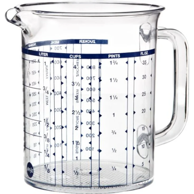 Emsa 2217100000 Messbecher, 1 Liter, Transparent, Superline