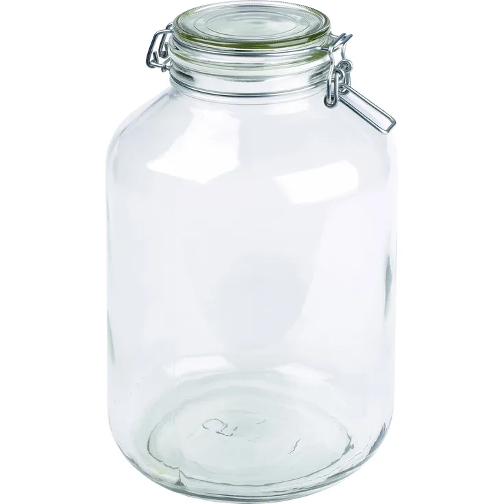 MÄSER 926240 Gothika, Einmachgläser groß, 2er Set à 4,8 l, made in Germany, Vorratsgläser mit Deckel und Drahtbügel zum luftdichten Aufbewahren, Einkochen und Einlegen, Glas, transparent
