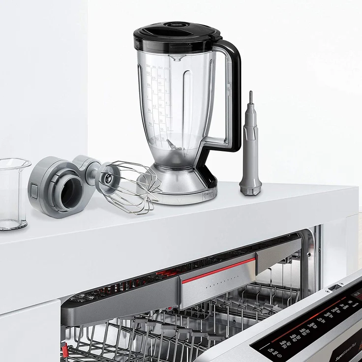 Bosch MC812M865 MultiTalent Kompakt-Küchenmaschine, 1250 W, XXL-Rührschüssel 3.9 l, Würfelschneider, schwarz-Edelstahl gebürstet – Bild 4