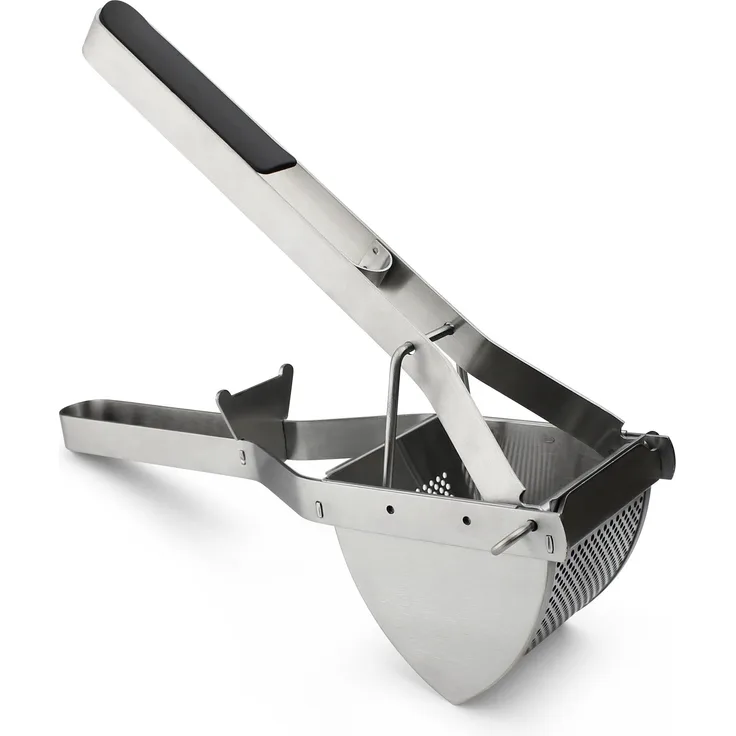 Grunwerg PT-6272 Jumbo Kartoffelpresse aus hochwertigem 18-10 Edelstahl, Silber, 28 x 8 x 10cm, Steel