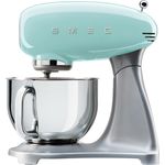 Smeg SMF01GEU Küchenmaschine, 800W, 4,8 L Edelstahlschüssel, mint, Serie: SMF01