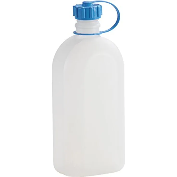 hünersdorff Kunststoffflasche - Trinkflasche - Vorratsflasche mit dichtem Schraubdeckel, Chemie- und Lebensmittelbeständig, 1,5 Liter, Made in Germany