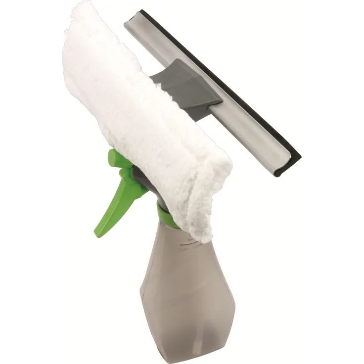 Lifetime 3in1 Fensterreiniger Set, Sprühflasche Fensterwischer Abzieher Putztuch