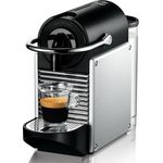 De'Longhi Nespresso EN 124 EN124.S Kapselmaschine Pixie 1260 W Seitenwände Aluminium aus recycelten Kapseln, silber