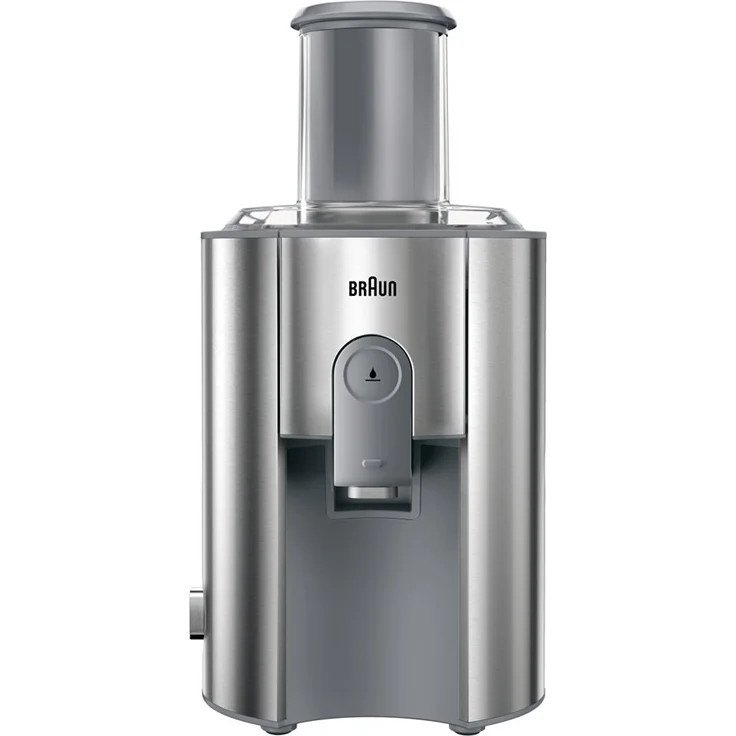 Braun J700 Multiquick 7 Entsafter | Hochleistungs-Entsafter-System | Großer Einfüllschacht (75 mm) | Innovatives Anti-Tropf-System | Kraftvoller 1.000 Watt Motor | silber – Bild 2