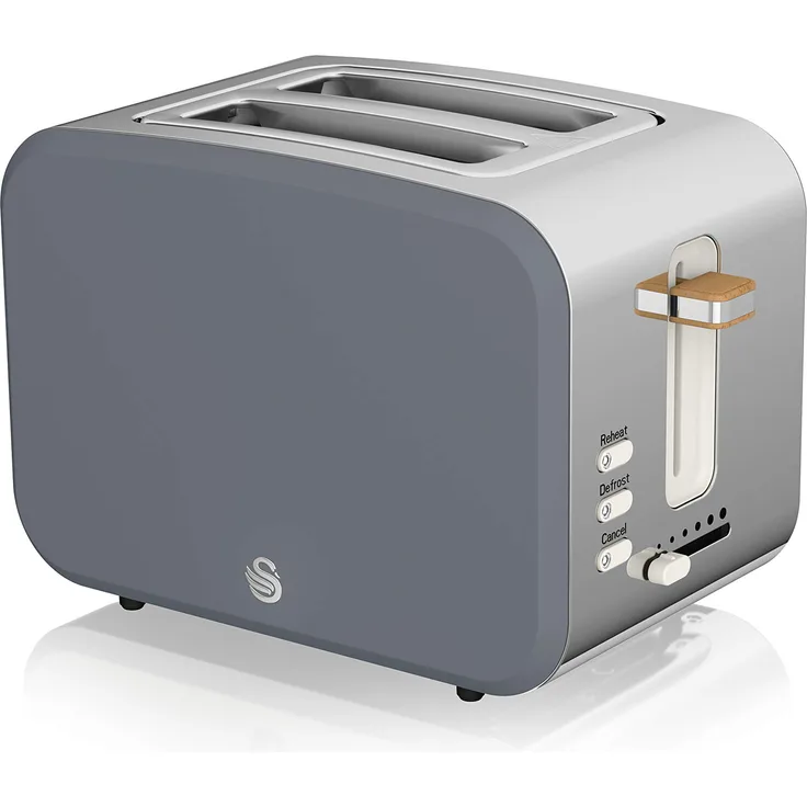 Swan Nordic Toaster Breitschlitz, 2 Scheiben Schiefergrau