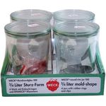 Weck 4er Set Sturzglas 0,75 l