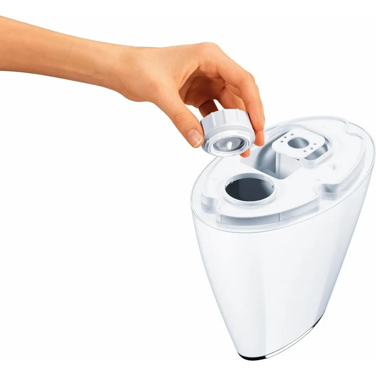 Beurer LB 37 Luftbefeuchter mit mikrofeiner Ultraschall-Zerstäubung, leisem Nachtmodus, Aromafunktion, weiß – Bild 4