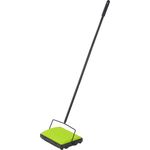 WENKO Teppichkehrer Grün, Eisen, 28 x 105 x 19 cm, Schwarz