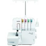 Brother 1034DX Overlock-Nähmaschine 1 NähprogrammEinstellbarer Nähfußdruck Nadeleinfädler Overlock-Nähmaschine, weiß