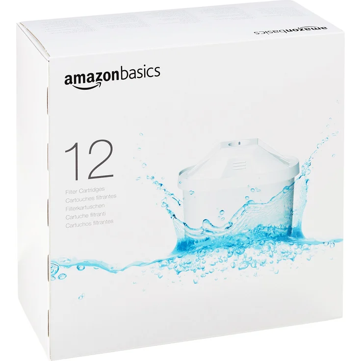 AmazonBasics Wasserfilterkartuschen – 12er Pack – Bild 1