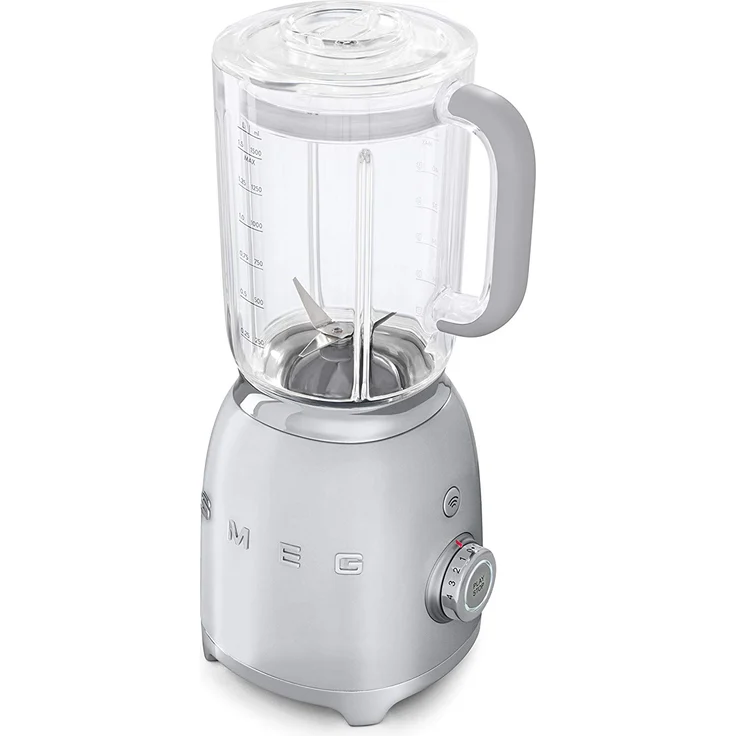 Smeg BLF01SVEU Standmixer, 800W, 1,5 L, 5 Geschwindigkeiten, polarsilber – Bild 1