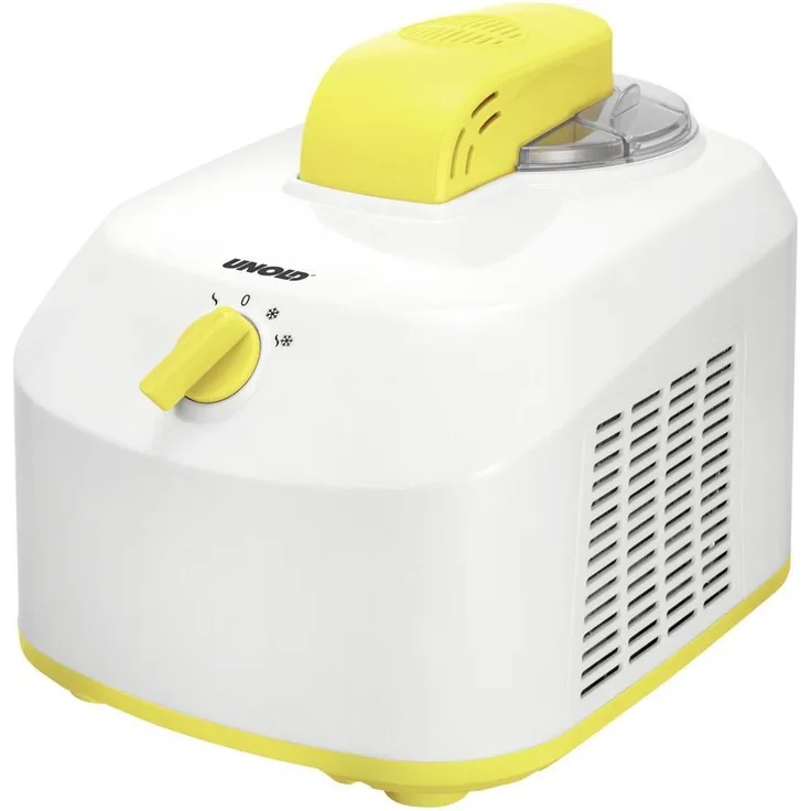 Unold 48879 Eismaschine mit Kompressor, weiß, 1 Liter, 3 Programme, 135 Watt