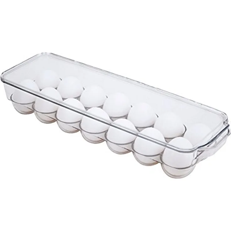 Mondex pls270 00 Aufbewahrungsbox Kühlschrank 14 Eier mit Deckel Kunststoff transparent 37 x 11,5 x 8 cm