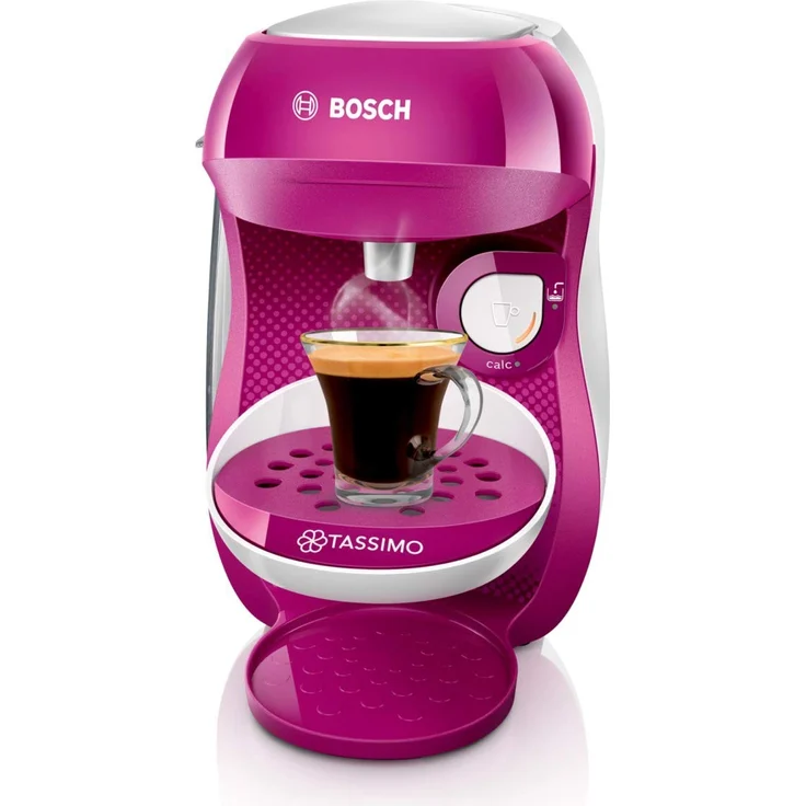 Bosch TAS1001 Tassimo Happy Kapselmaschine, über 70 Getränke, vollautomatisch, geeignet für alle Tassen, kompakte Größe, 1400 W, lila – Bild 3