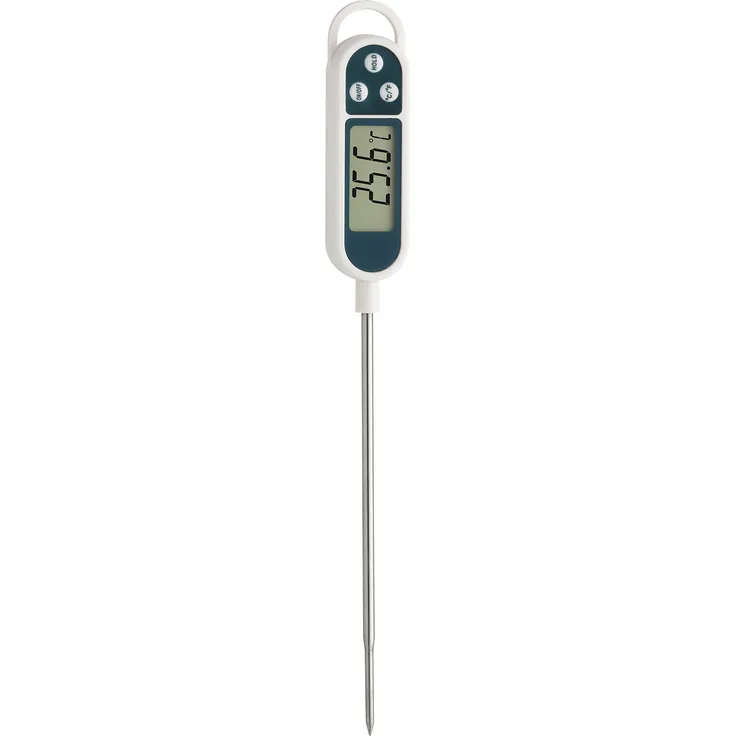 TFA Dostmann Digitales Einstich-Thermometer, vielseitig nutzbar (Bratenthermometer, Baybnahrung, Weinthermometer), langem Einstichfühler, ideal auch für Profi-Einsatz