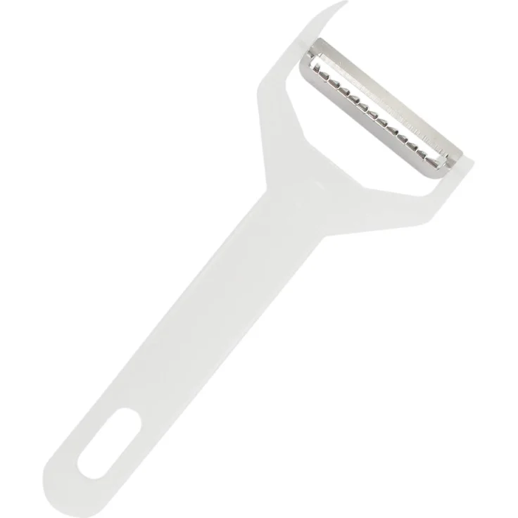 Fackelmann Julienneschneider, Küchenhelfer zum Schneiden von feinen Streifen von Obst und Gemüse (Farbe: Schwarz oder Weiß - nicht frei wählbar), Menge: 1 Stück