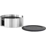 Blomus 63476 Set 6 Untersetzer Lareto, Edelstahl matt