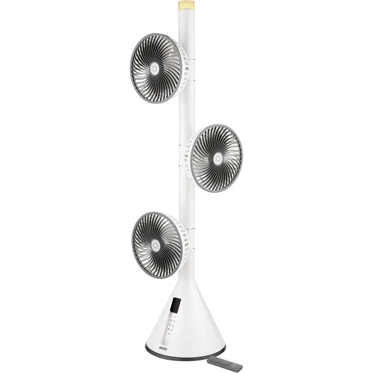 Unold 86790 Standventilator 360°, 3 Ventilatorköpfe