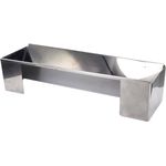 Lily cook kp5345 Backform für Holzscheite dreieckig Edelstahl Silber 30,20 x 9,80 x 7,40 cm