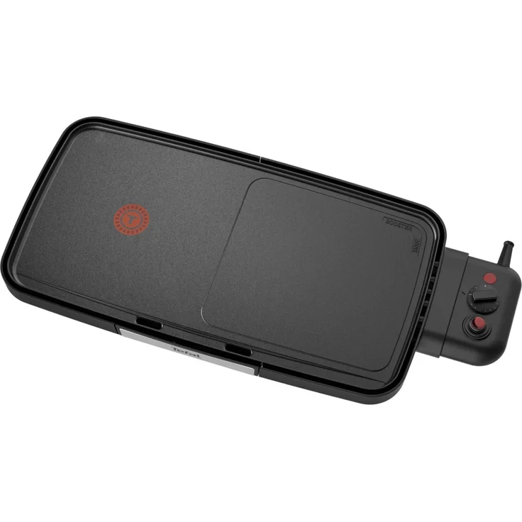 Tefal BBQ Booster CB6418 Tischgrill, antihaftbeschichtete Platte mit Thermo-Spot, 2200 Watt, schwarz – Bild 2