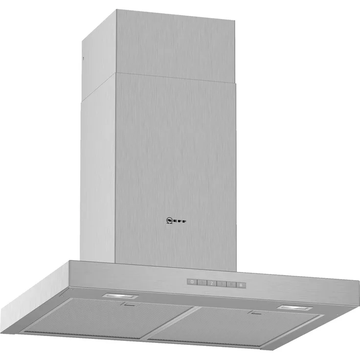 Neff N 50 DBBE641NMK, D64BBE1N0+Z51DXU0X0, Motorhaube, Kamin flach, Breite: 60 cm, Tiefe: 50 cm, Abzug & Umluft, mit internem Motor, rostfreier Edelstahl