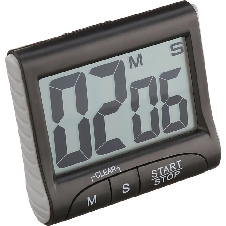 TFA Dostmann Digitaler Timer und Stoppuhr, 38.2021.01, elektronisch, mit Display, große Ziffern, schwarz, (L) 83 x (B) 28 (45) x (H) 70 mm0 – Bild 1