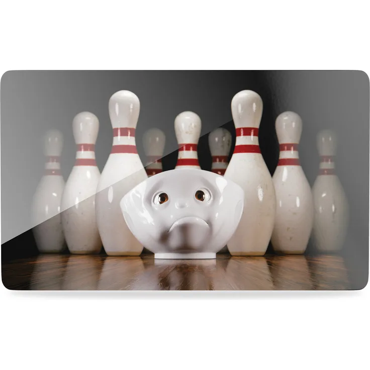 Fiftyeight T040110 Schnittenbrettchen Ich Will heim - Kegel, 23 x 14 cm