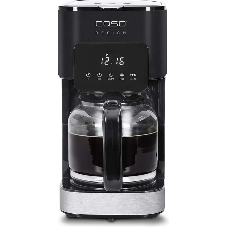 Caso 1846 Coffee Taste & Style Design Kaffeemaschine, Schwarz, Edelstahl