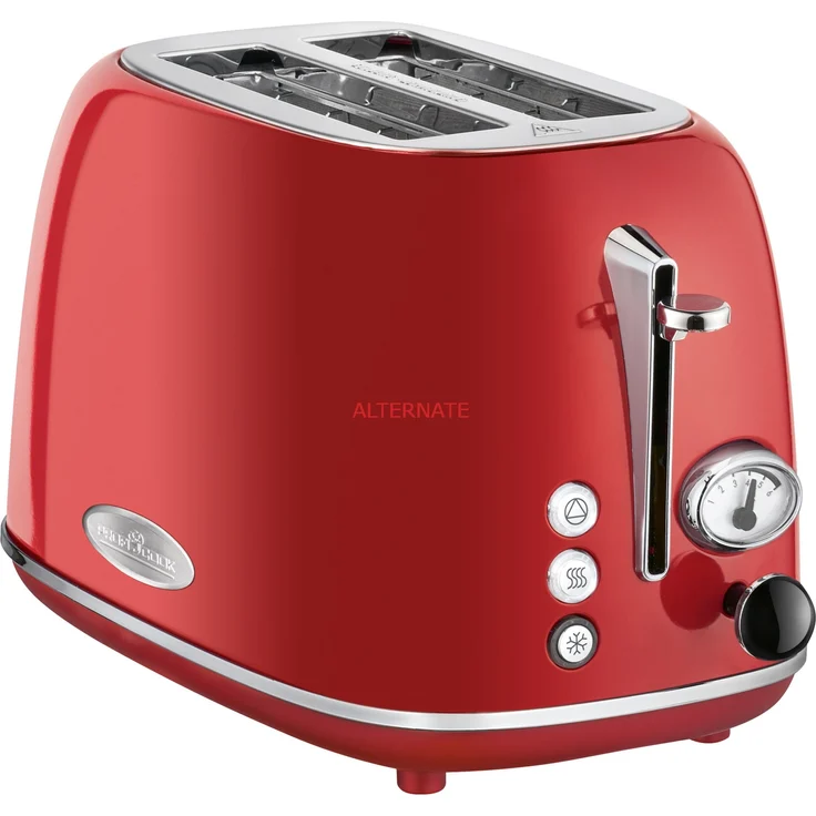 ProfiCook Vintage PC-TA 1193 Toaster, rot-chrom – Bild 1