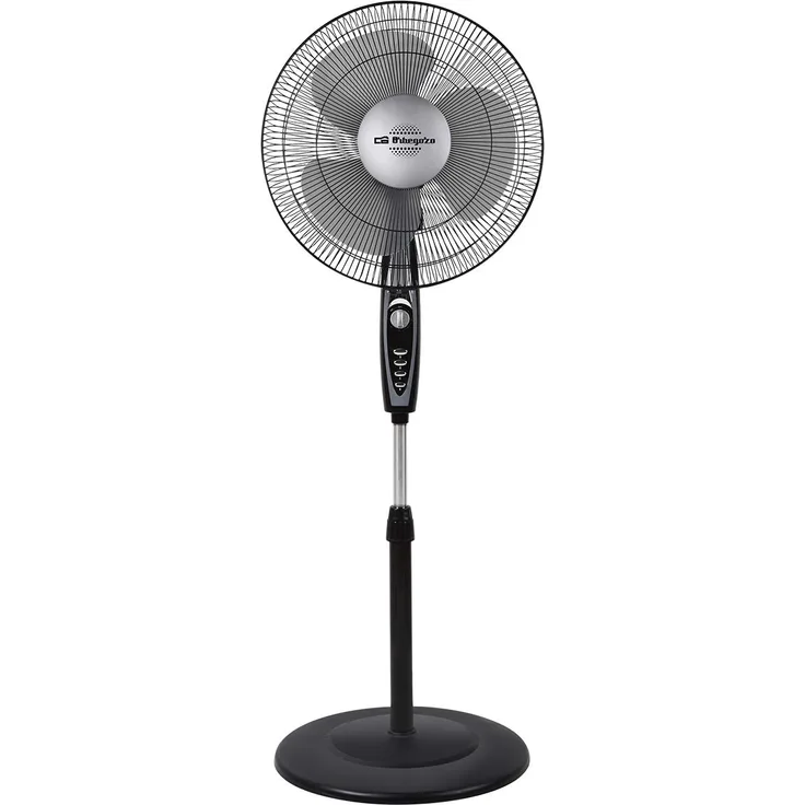 Orbegozo SF 3347 Standventilator, 3 Geschwindigkeitsstufen, Timer, 3 Flügel, höhenverstellbar, 50 W