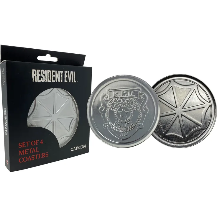 Resident Evil Untersetzer 4er-Pack Police & Logo