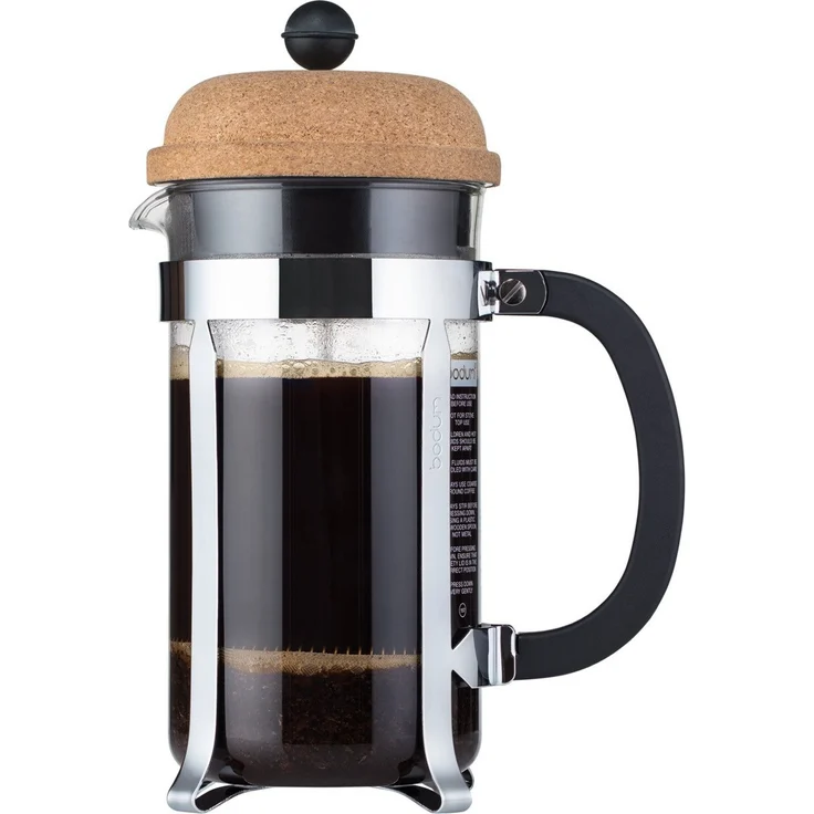 Bodum Chambord Kaffeebereiter 8 Tassen, Glas, Transparent-kork, 10.6 cm – Bild 1