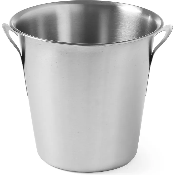 HENDI Weinkühler, Tulpengriffe, Flaschenkühler, Sektkühler, 3,5L, ø210x(H)210mm, Edelstahl