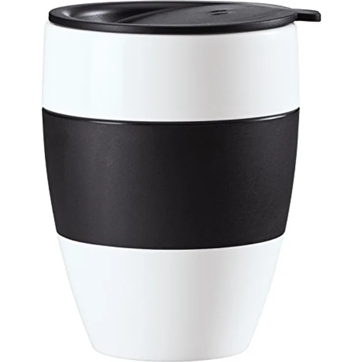 Koziol Unisex ? Erwachsene Aroma 2.1 Thermobecher, Thermotasse, Kaffeebecher, Isolierbecher, Coffee-to-go, organic green, One Size