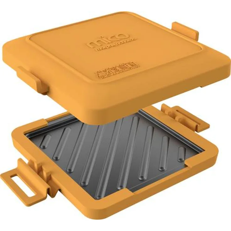 Morphy Richards 511644 MICO Sandwichtoaster Kochgeschirr für die Mikrowelle, Silikon und beschichtetes Metall, Orange