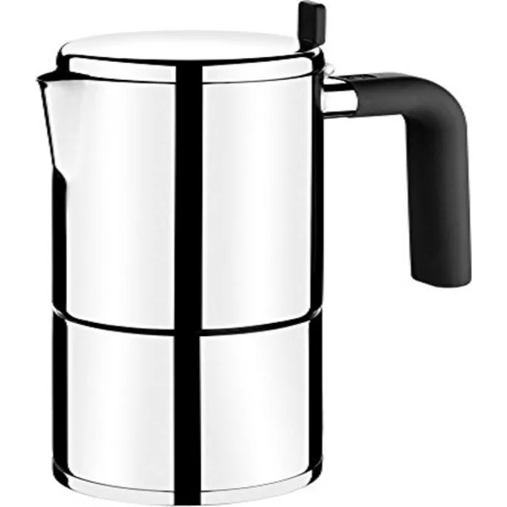 Italienische Kaffeemaschine BRA BALI Edelstahl 4 Tassen