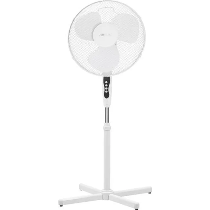 Clatronic VL 3603 S Standventilator 40 cm Durchmesser, oszillierend, 3 Geschwindigkeitsstufen, Neigungswinkel verstellbar, Weiß