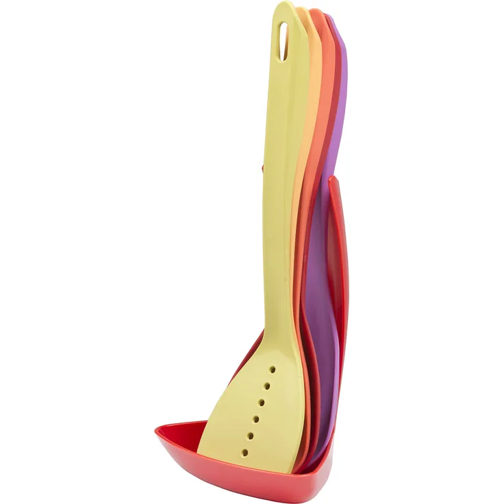 alpina Set Küchenutensilien, Nylon, red, 32 x 8.8 x 6.8 cm