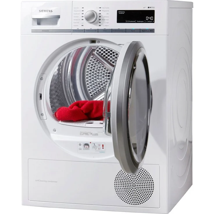 Siemens WT47W5W0 Serie iQ700, Wärmepumpentrockner, A+++, Fassungsvermögen 8 kg, Standgerät, Breite 59,8 cm, Kindersicherung, Trommelinnenbeleuchtung – Bild 2
