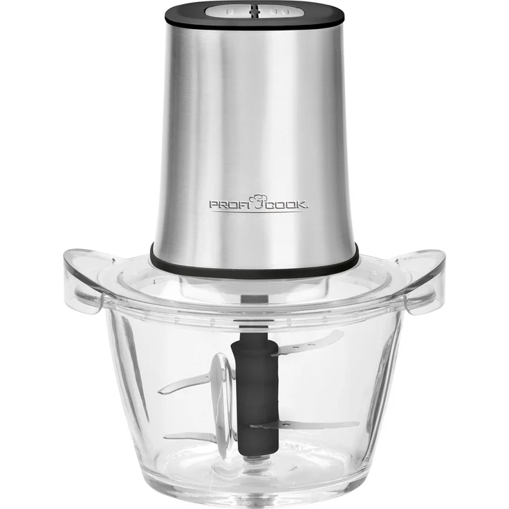 ProfiCook PC-MZ 1150 2in1 Multizerkleinerer und Ice Crusher, Edelstahlgehäuse, Glas-Mixbehälter (1 L), 2 Edelstahlmesser (rostfrei) – Bild 1