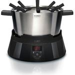 Caso 2282 Induktions FonDue für 8 Personen 60 bis 240 Grad celsius Temperatureinstellung, gleichmäßige Erwärmung durch hochwertigen Fonduetopf, schwarz