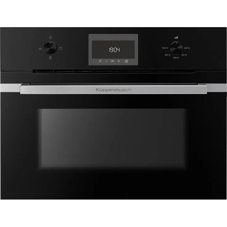 Küppersbusch CM 6330.0 SE0 K-Series 3 Mikrowelle mit Grill, Einbaugerät, 44 Liter Garraum, 1000 Watt, schwarz, edelstahl