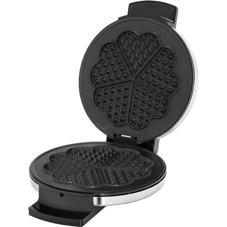 WMF LONO Waffeleisen Edition, Herzwaffeleisen, stufenlos einstellbarer Bräunungsgrad, 900 W, cromargan matt-silber – Bild 2